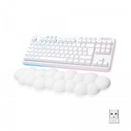 logitech g g715 teclado rf wireless + bluetooth qwerty español blanco