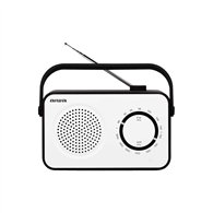 aiwa r-190bw radio portátil analógica negro, blanco