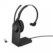 jabra evolve2 55 auriculares inalámbrico y alámbrico diadema oficina/centro de llamadas bluetooth base de carga negro