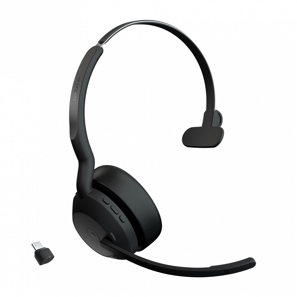 jabra evolve2 55 auriculares inalámbrico diadema oficina/centro de llamadas bluetooth negro