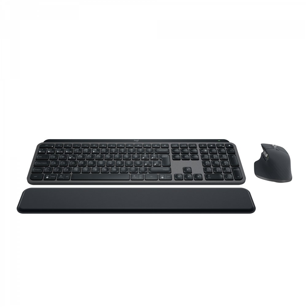 logitech mx keys s combo teclado ratón incluido rf wireless + bluetooth qwerty español grafito