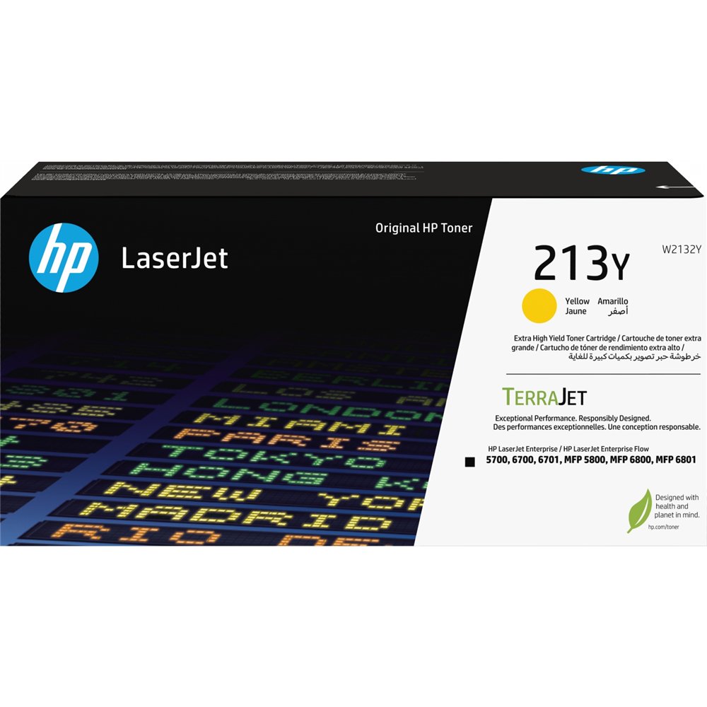 hp cartucho de tóner original laserjet 213y de capacidad superior amarillo