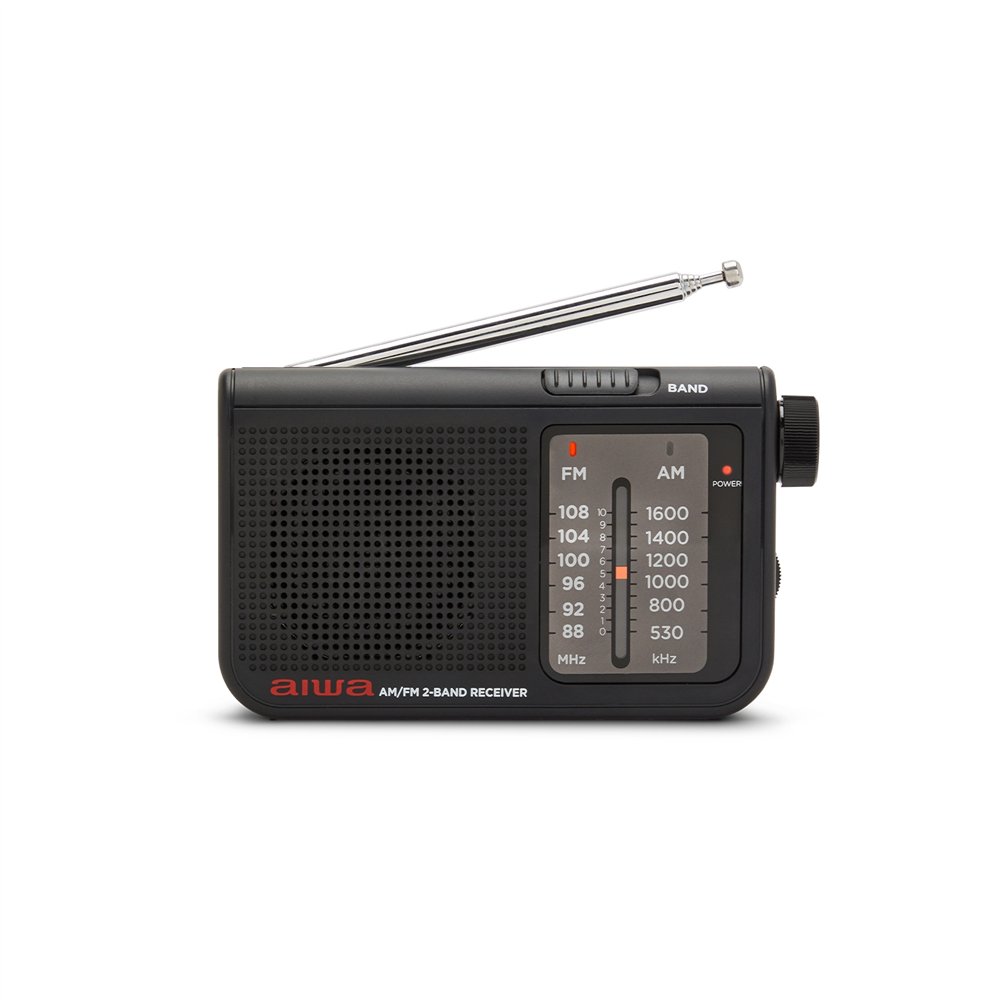 aiwa rs-55bk radio personal analógica negro