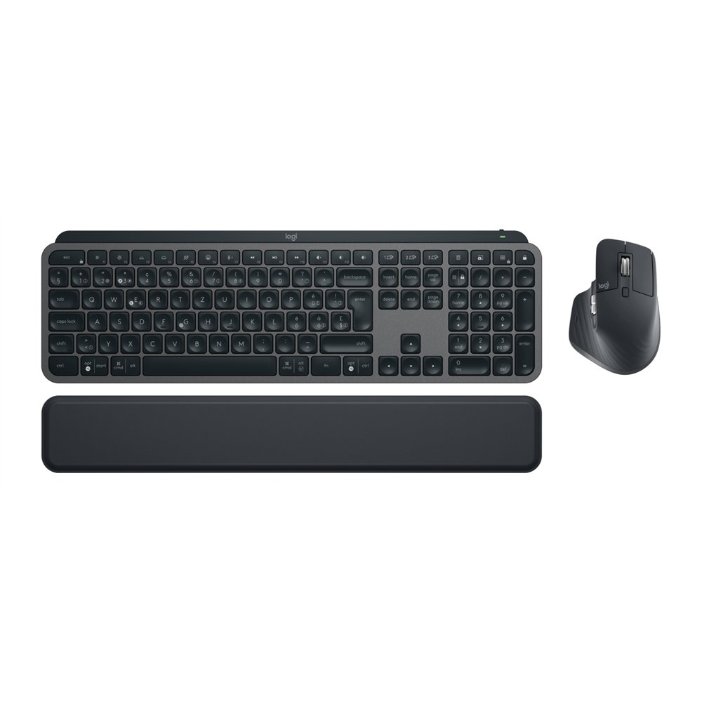 logitech mx keys s combo teclado ratón incluido rf wireless + bluetooth qwertz suizo grafito