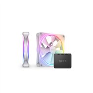 nzxt f140 rgb duo twin pack carcasa del ordenador ventilador 14 cm blanco 2 pieza(s)