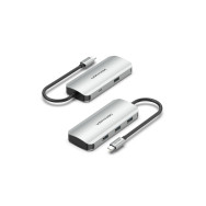 vention hub usb tipo-c tnahb/ 4xusb/ 1xmicrousb pd