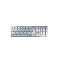 cherry kc 6000 slim for mac teclado oficina usb qwertz alemán plata
