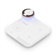 aisens cargador inalambrico usb-c 4 en 1 de 15w para movil, apple watch, auriculares con estuche de carga, blanco