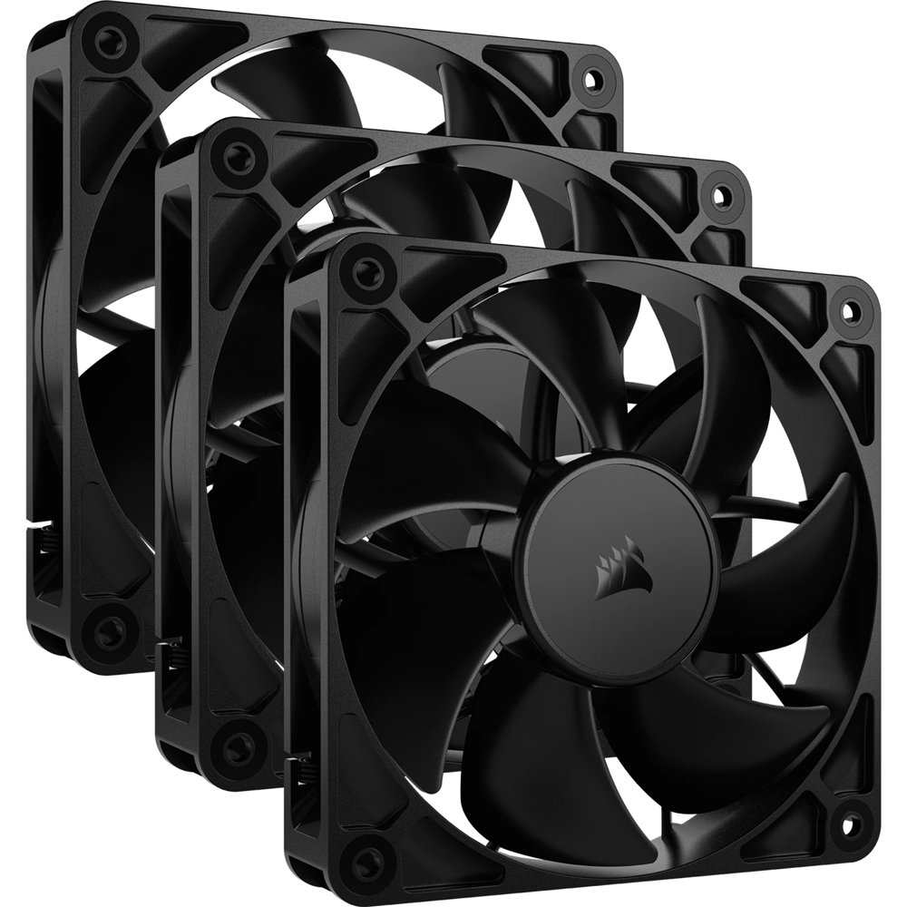 corsair rs120 carcasa del ordenador ventilador 12 cm negro 3 pieza(s)