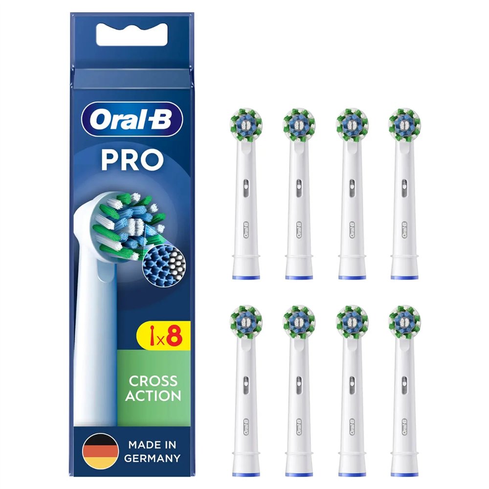 oral-b crossaction 8 pieza(s) blanco