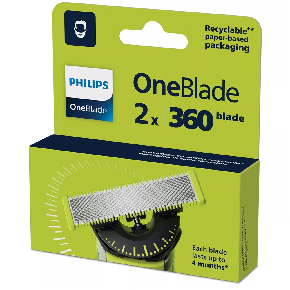 philips norelco oneblade oneblade qp420/50 cuchilla 360 de recambio