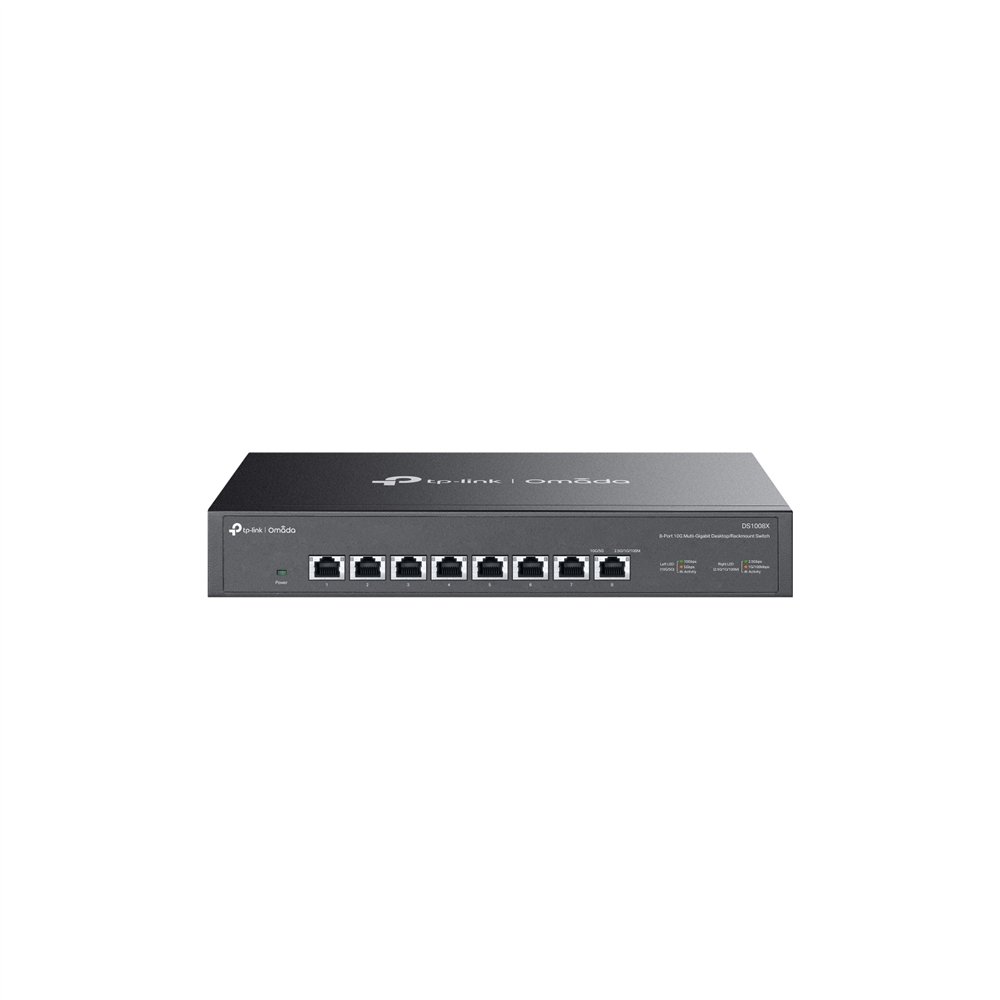 tp-link omada ds1008x switch no administrado 10g ethernet (100/1000/10000) 1u negro