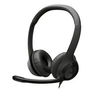 logitech auriculares con cable h390 para pc/portátil, auriculares estéreo con micrófono con supresión de ruido, usb-c, controles