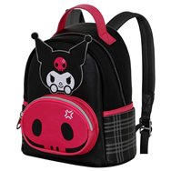 mochila skull kuromi hello kitty and friends 25cm