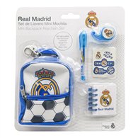 Set papeleria Mini Mochila Real Madrid