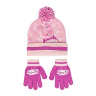 set gorro y guantes peppa pig
