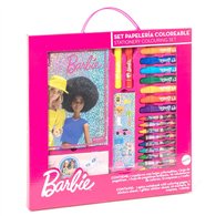 set papeleria coloreable barbie