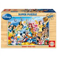 Puzzle El Maravilloso Mundo de Disney madera 100pzs