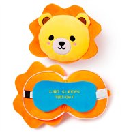 almohada viaje antifaz leon adoramals relaxeazzz