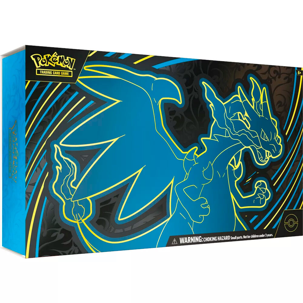 estuche ultra premium cartas mega-charizard x pokemon latino