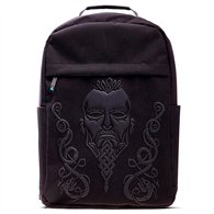 mochila black screen printed assassins creed valhalla