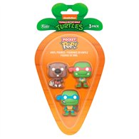 Blister 3 figuras Carrot Pocket POP Tortugas Ninja Splinter Leonardo Raphael Pascua
