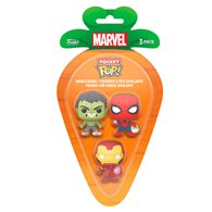 Blister 3 figuras Carrot Pocket POP Marvel Spiderman Hulk Iron Man Pascua