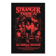 poster all friends welcome stranger things