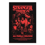 poster all friends welcome stranger things