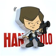 Lampara 3D Light FX mini Hans Solo Star Wars