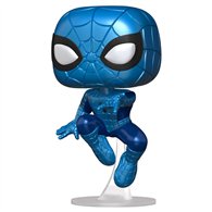 figura pop marvel make a wish spiderman metallic
