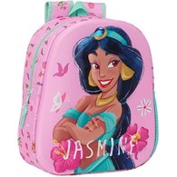 mochila 3d jasmine aladdin disney 33cm