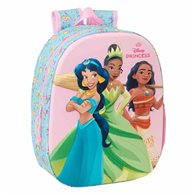 mochila 3d princesas disney 33cm