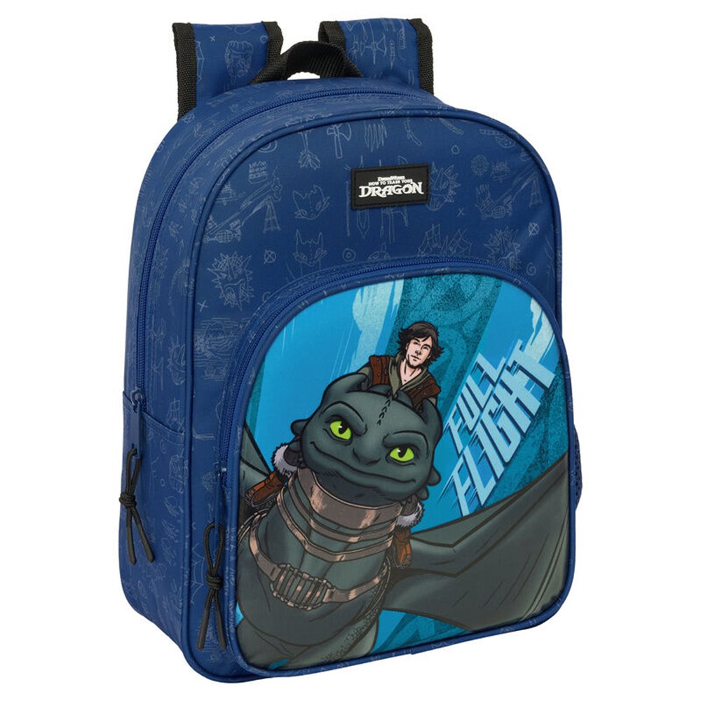 mochila como entrenar a tu dragon 34cm adaptable