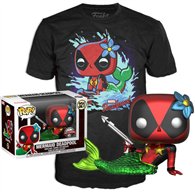 set figura pop & tee marvel deadpool mermaid exclusive l