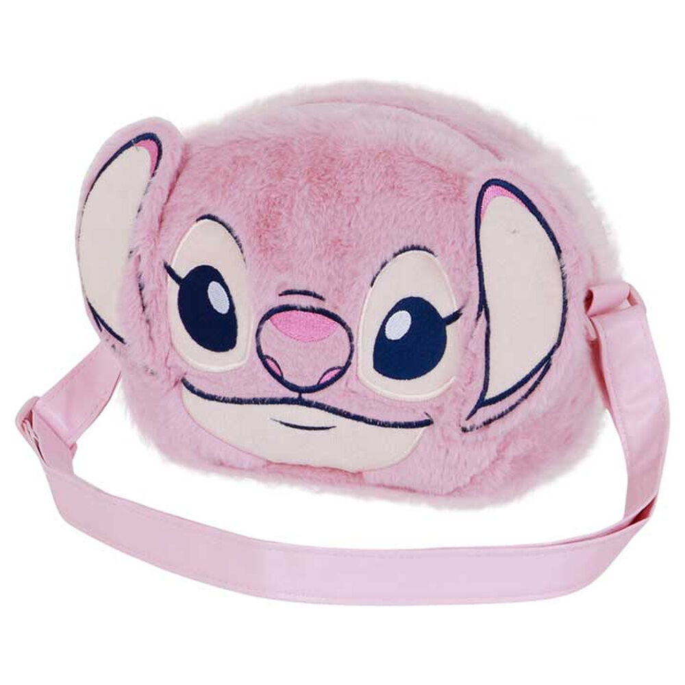 bolso peluche corazon angel stitch disney