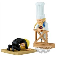 Figura world collectable Sanji & Zeff 2 WCF Log Series One Piece 8cm