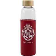 Botella cristal Harry Potter funda silicona 585ml