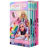 set colorear con libreta wow generation