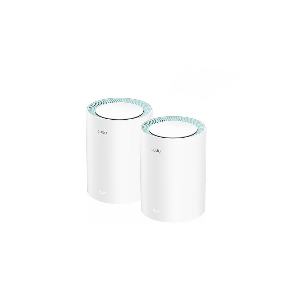 cudy m1300 2-pack sistema wi-fi mesh (wi-fi en malla) doble banda (2,4 ghz / 5 ghz) wi-fi 5 (802.11ac) blanco 1 interno