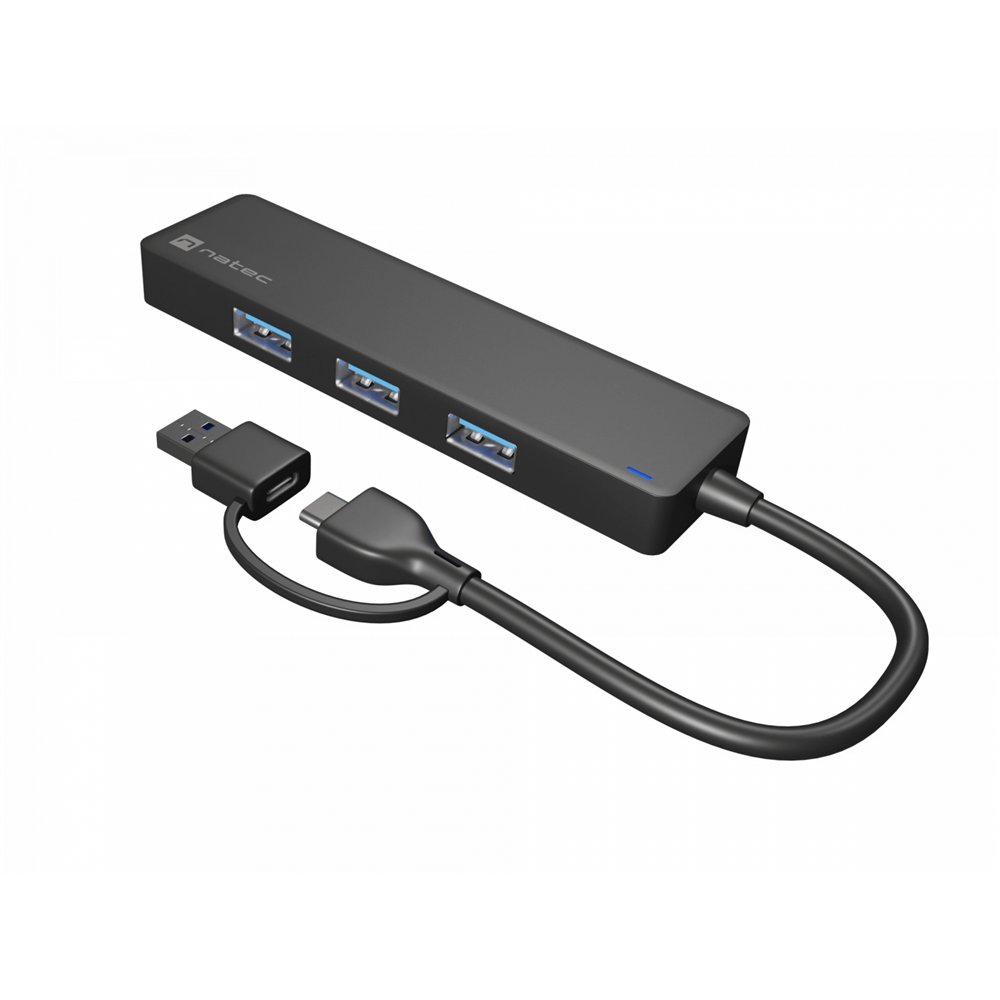 natec mayfly usb 3.2 gen 1 (3.1 gen 1) type-a + type-c 5000 mbit/s negro