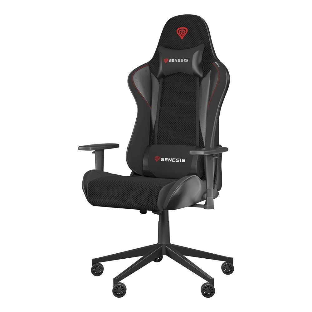 genesis nitro 440 g2 butaca para jugar asiento acolchado negro, gris