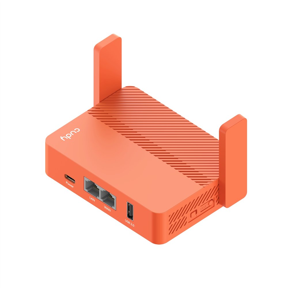 cudy ac1200 router inalámbrico ethernet rápido naranja