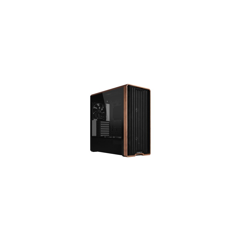 lian li lancool 217 midi tower negro, madera