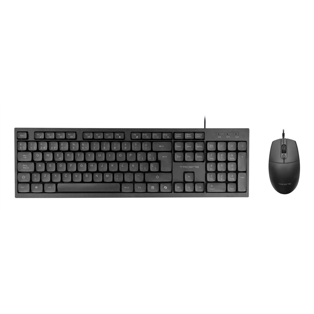tacens anima acp02es teclado ratón incluido hogar / oficina usb qwerty español negro