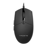tacens anima amg, ratón profesional ergonómico, diseño natural ultraligero, 3200dpi, switches mecánicos huano, negro