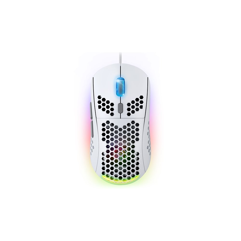 spirit of gamer pro-m4 artic ratón juego mano derecha usb tipo a óptico 12800 dpi