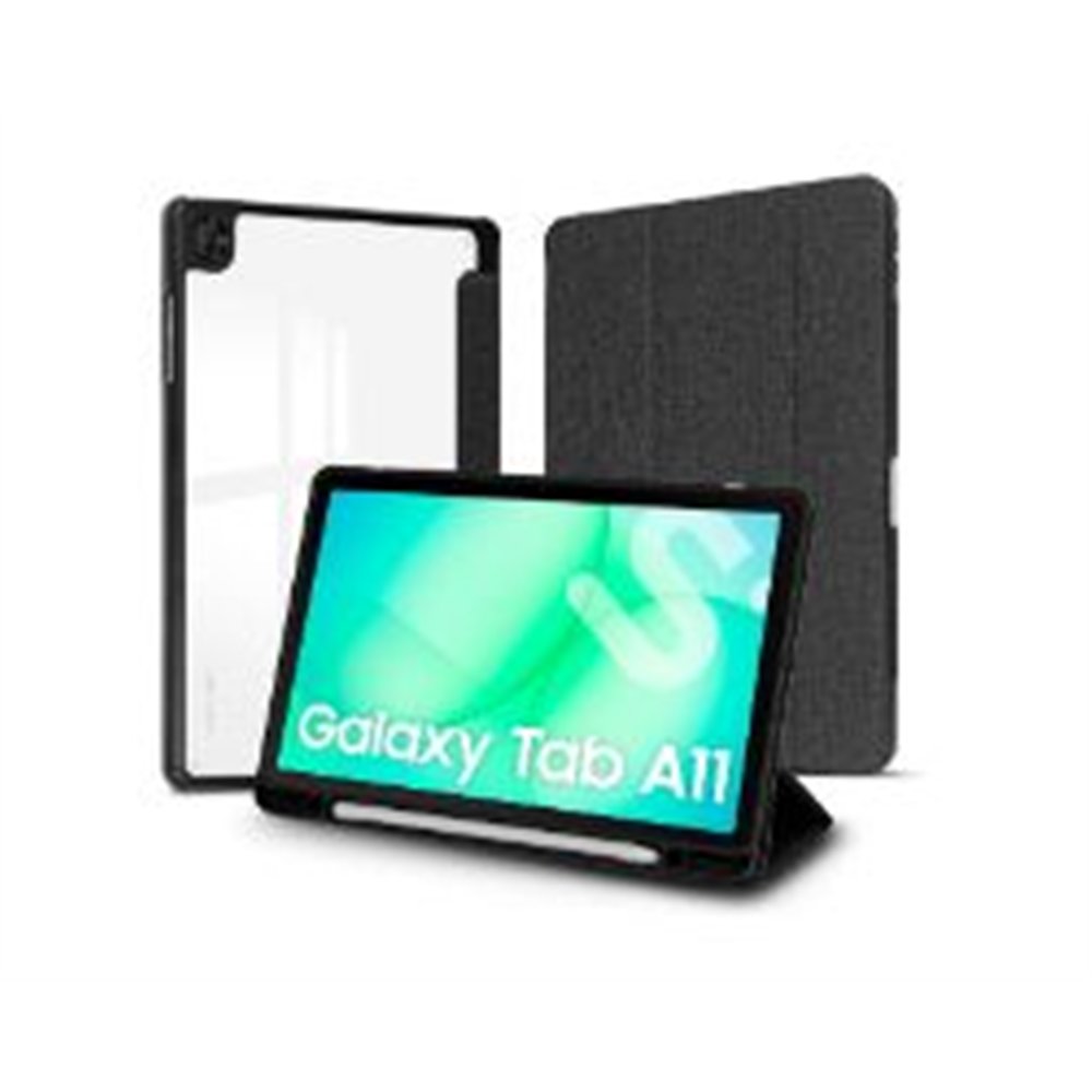 funda subblim clear shock case samsung a11 8.7" negra