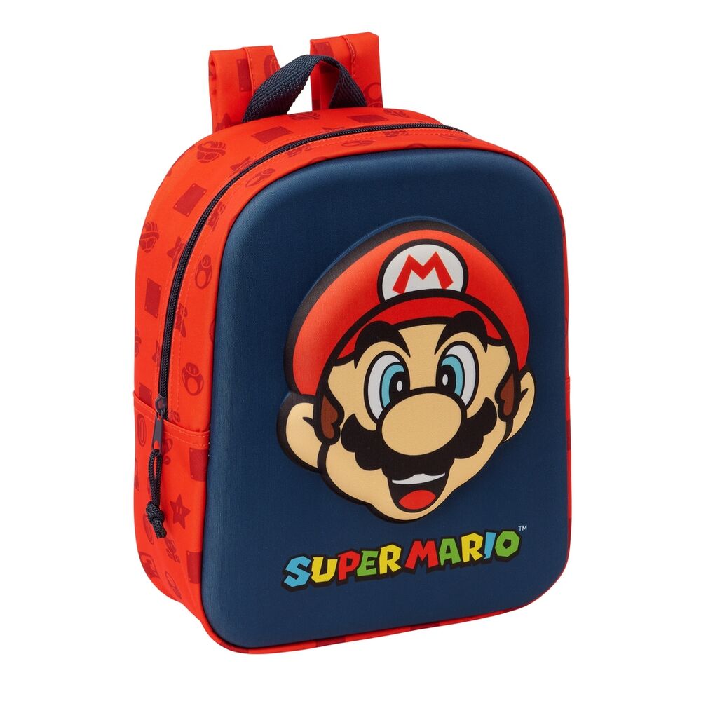 mochila 3d super mario bros 27cm