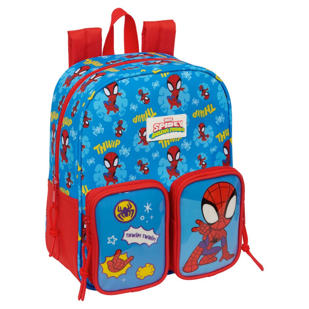 mochila spidey marvel 27cm adaptable